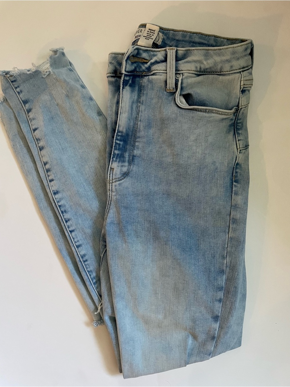 Forever 21 Light Blue Push Up Skinny Jeans
